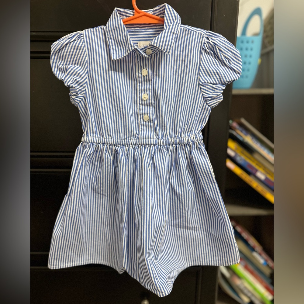 Girl’s Crewcuts Seer Sucker Shirt Dress 2T